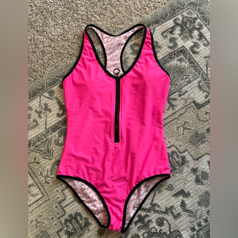 Hot Pink Racerback Swimsuit